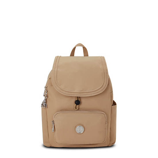 Kipling City Pack Small Backpacks Natural Beige | AU 1513LI